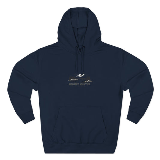 Hoodie — 'Misfits Matter' Cozy Fleece Hoodie with Inspirational Back Quote