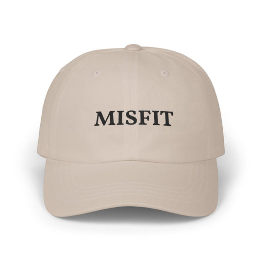 Misfit Dad Cap — Minimal Embroidered Baseball Hat