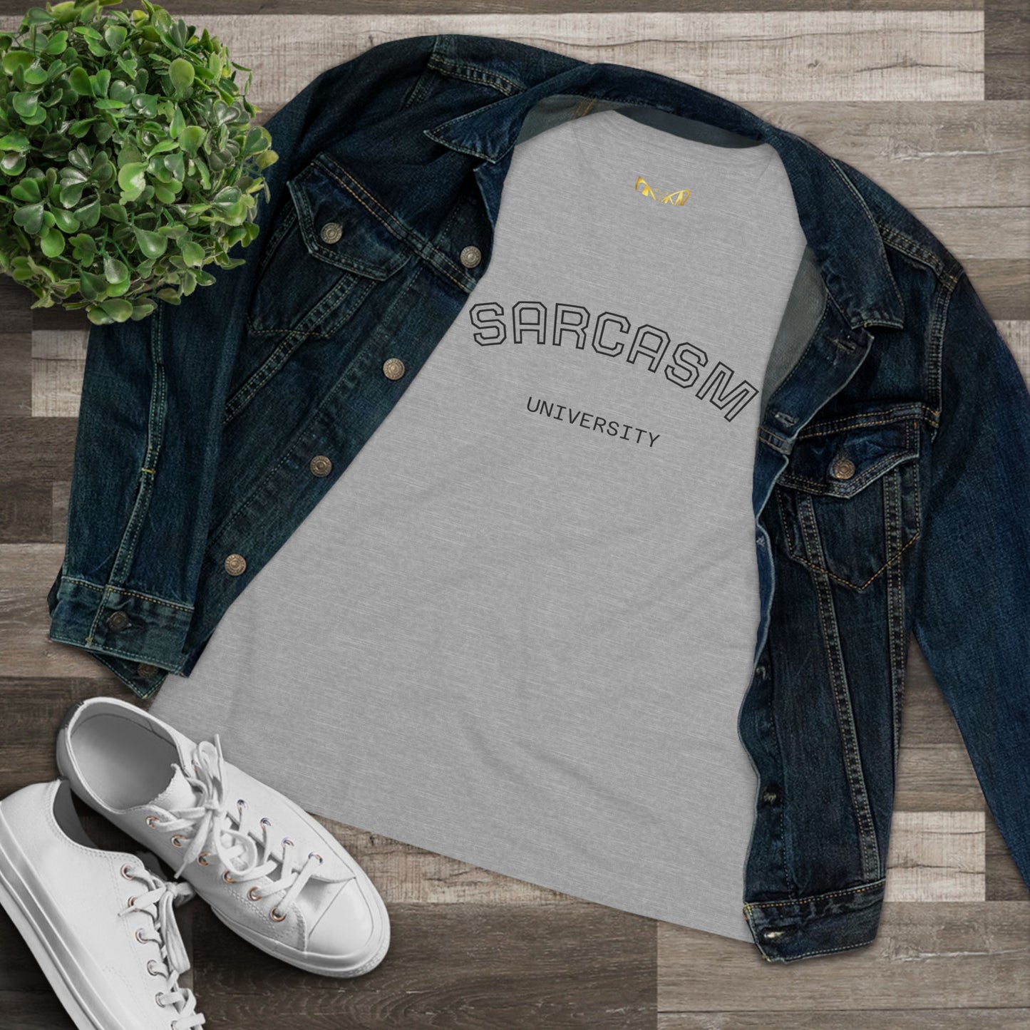 Sarcasm University Womens Tee — Funny Graphic Cotton T-Shirt