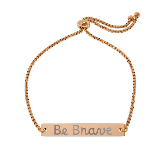 Adjustable Flat Bar Bracelet (Engraving)