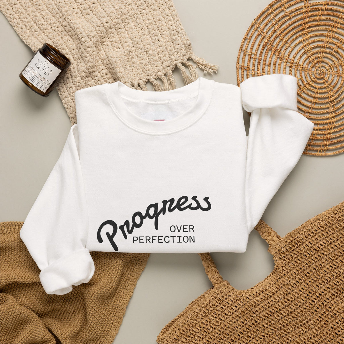 Progress Over Perfection Crewneck Sweatshirt