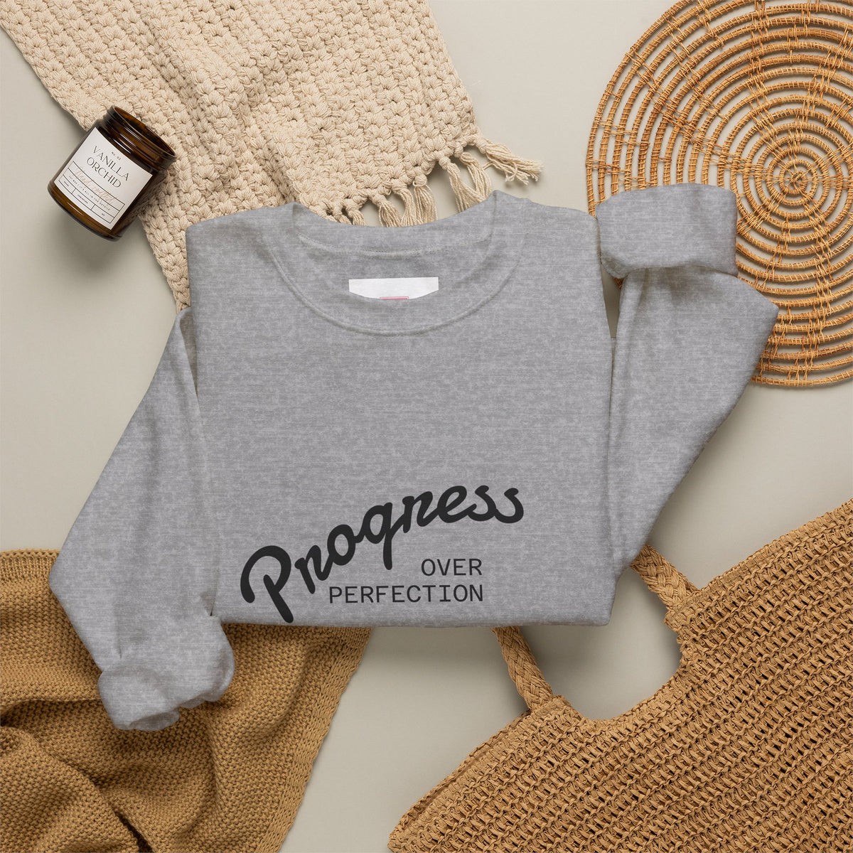 Progress Over Perfection Crewneck Sweatshirt