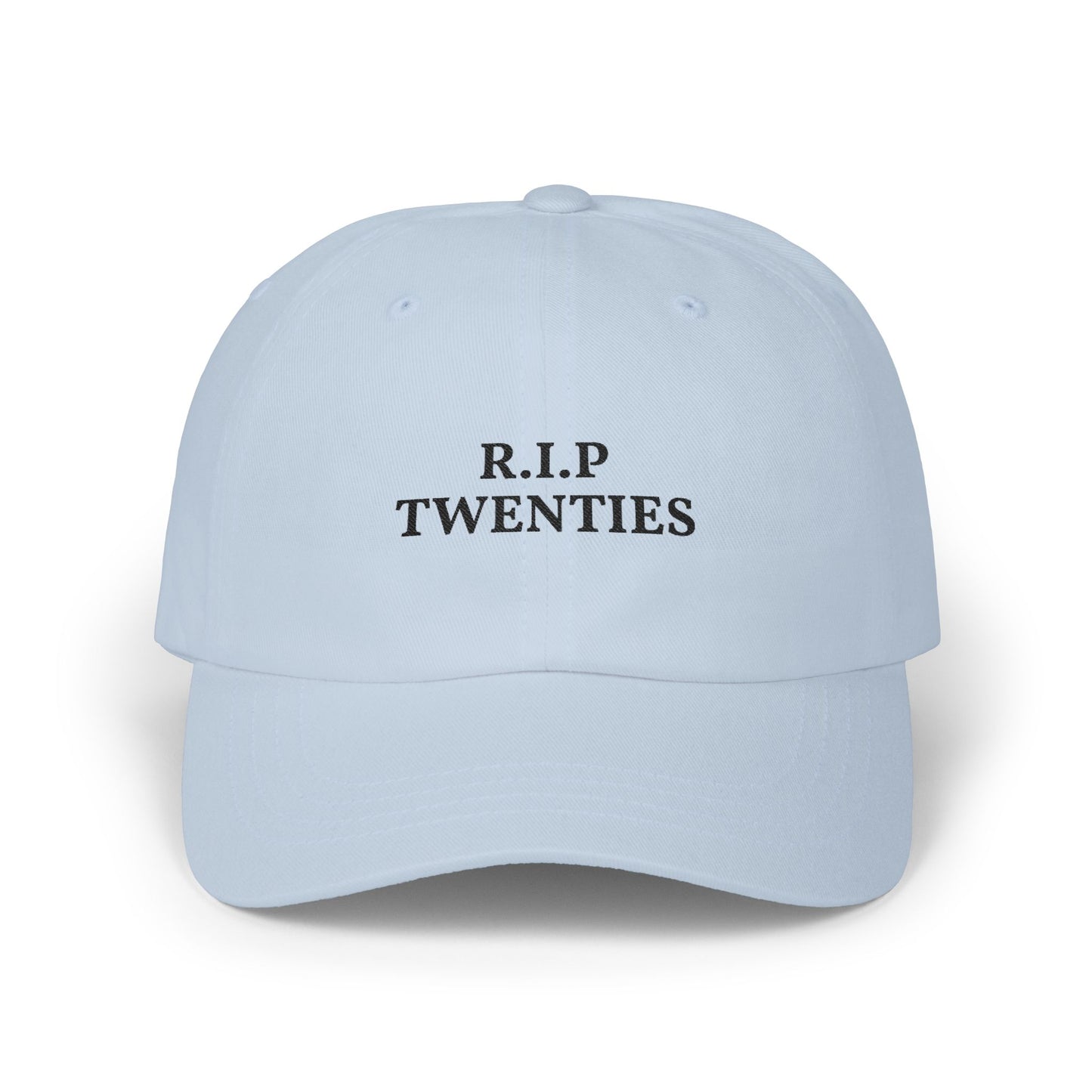 R.I.P. Twenties Dad Cap — Funny 20s Nostalgia Baseball Hat