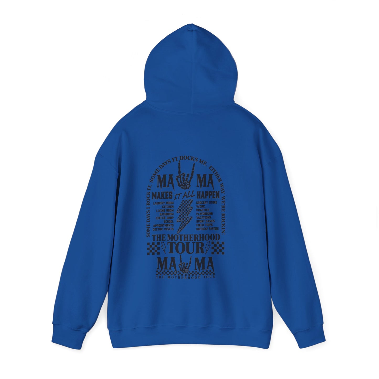 Mama Motherhood Tour Hoodie – Retro Rock Mom Graphic Hooded Sweatshirt