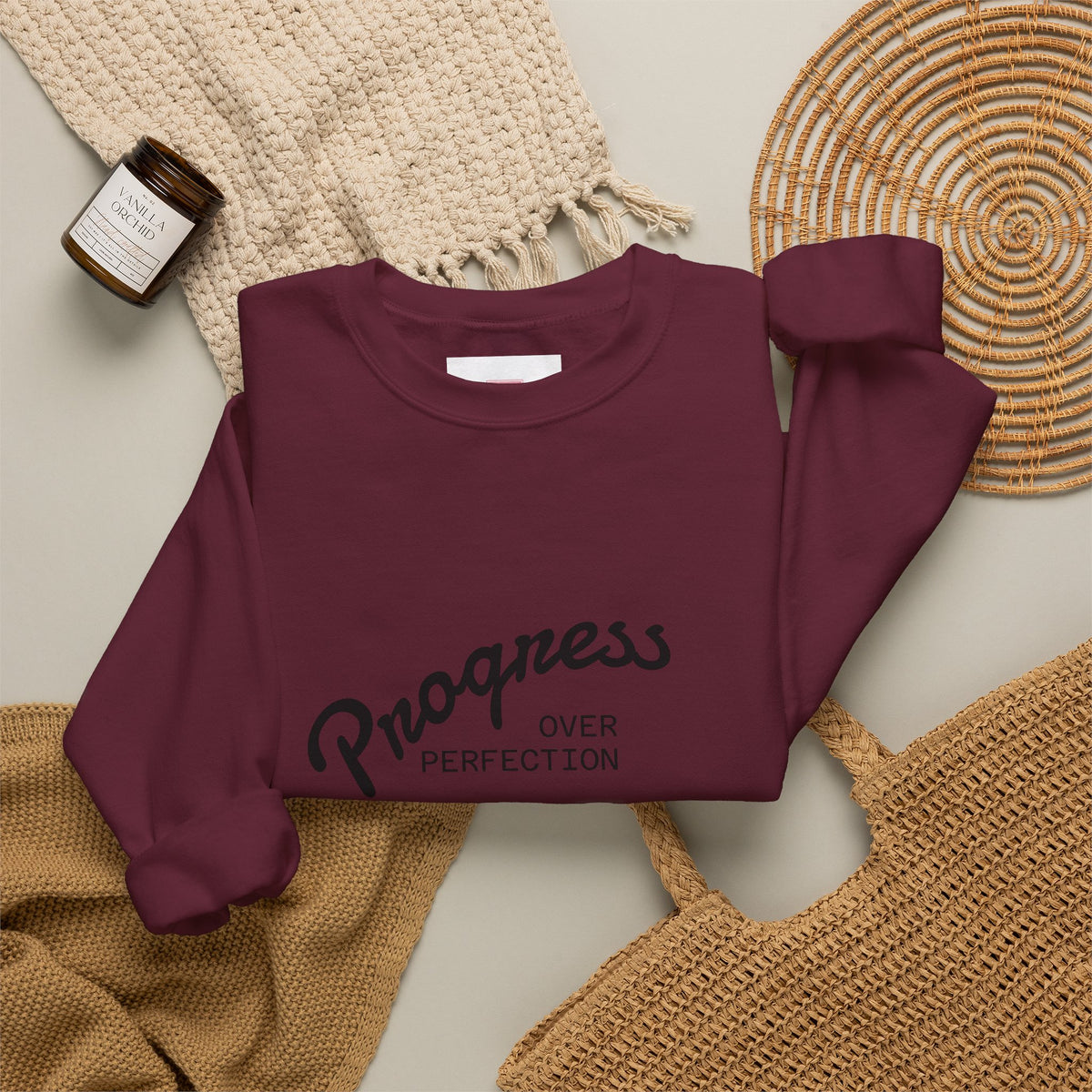 Progress Over Perfection Crewneck Sweatshirt