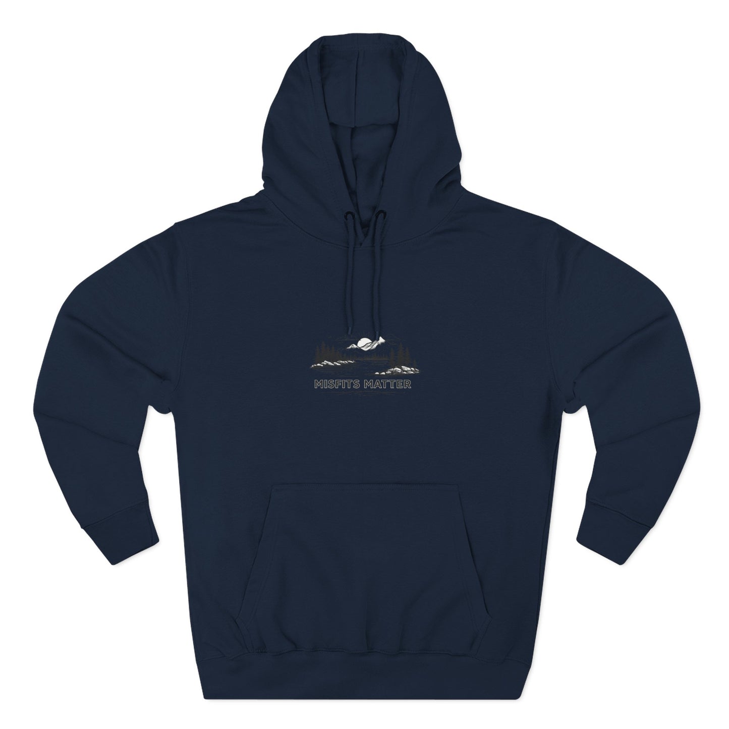 Hoodie — 'Misfits Matter' Cozy Fleece Hoodie with Inspirational Back Quote