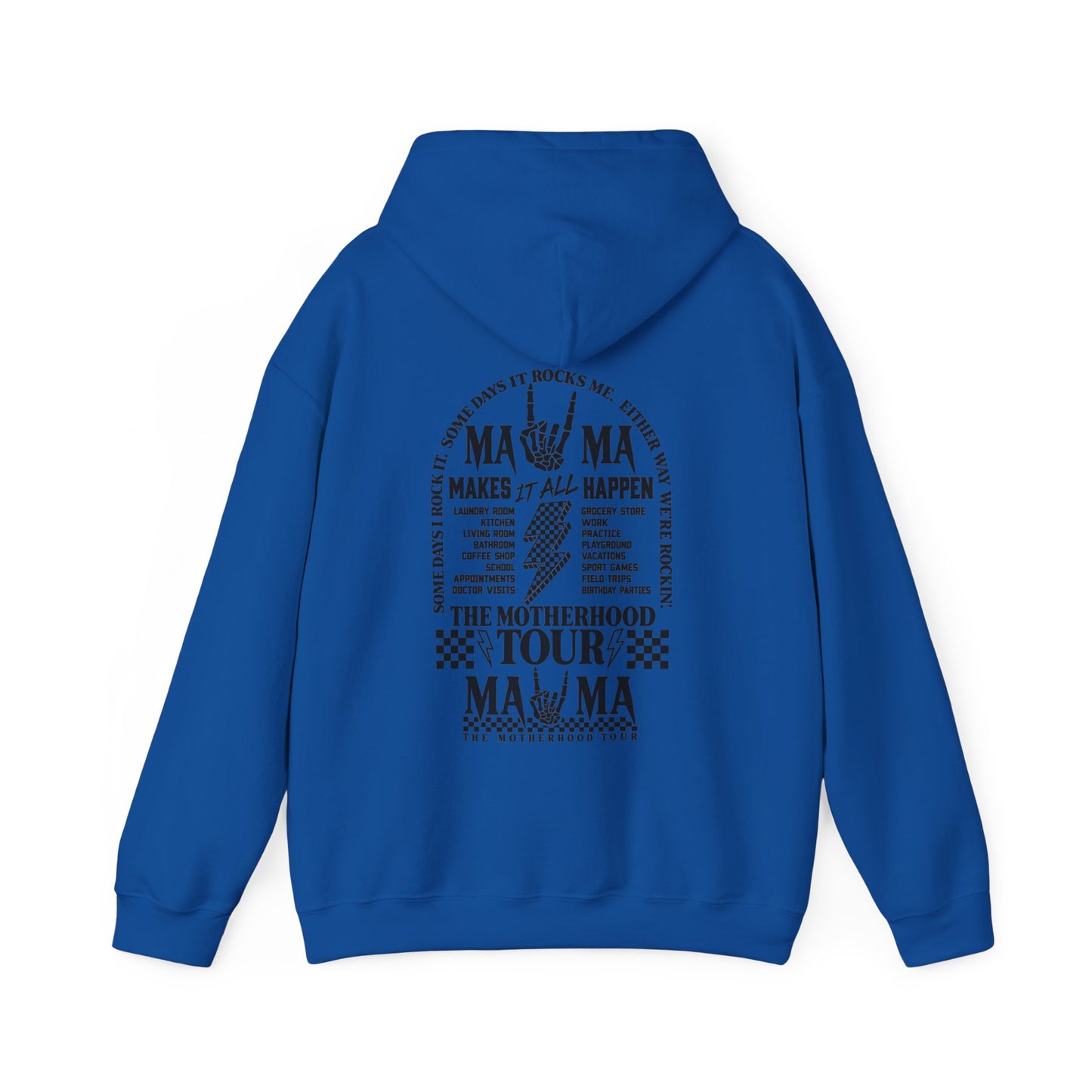 Mama Motherhood Tour Hoodie – Retro Rock Mom Graphic Hooded Sweatshirt