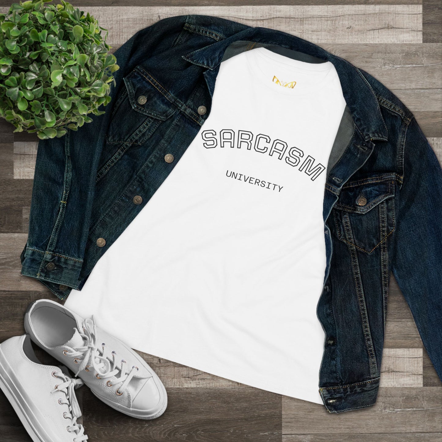 Sarcasm University Womens Tee — Funny Graphic Cotton T-Shirt