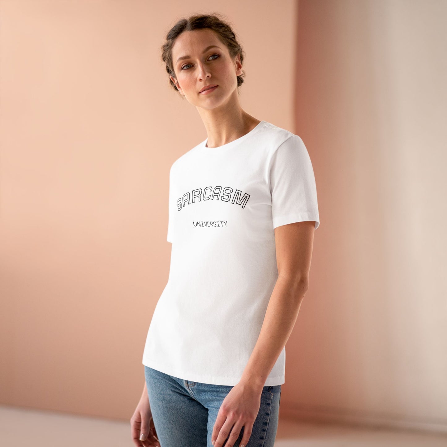 Sarcasm University Womens Tee — Funny Graphic Cotton T-Shirt