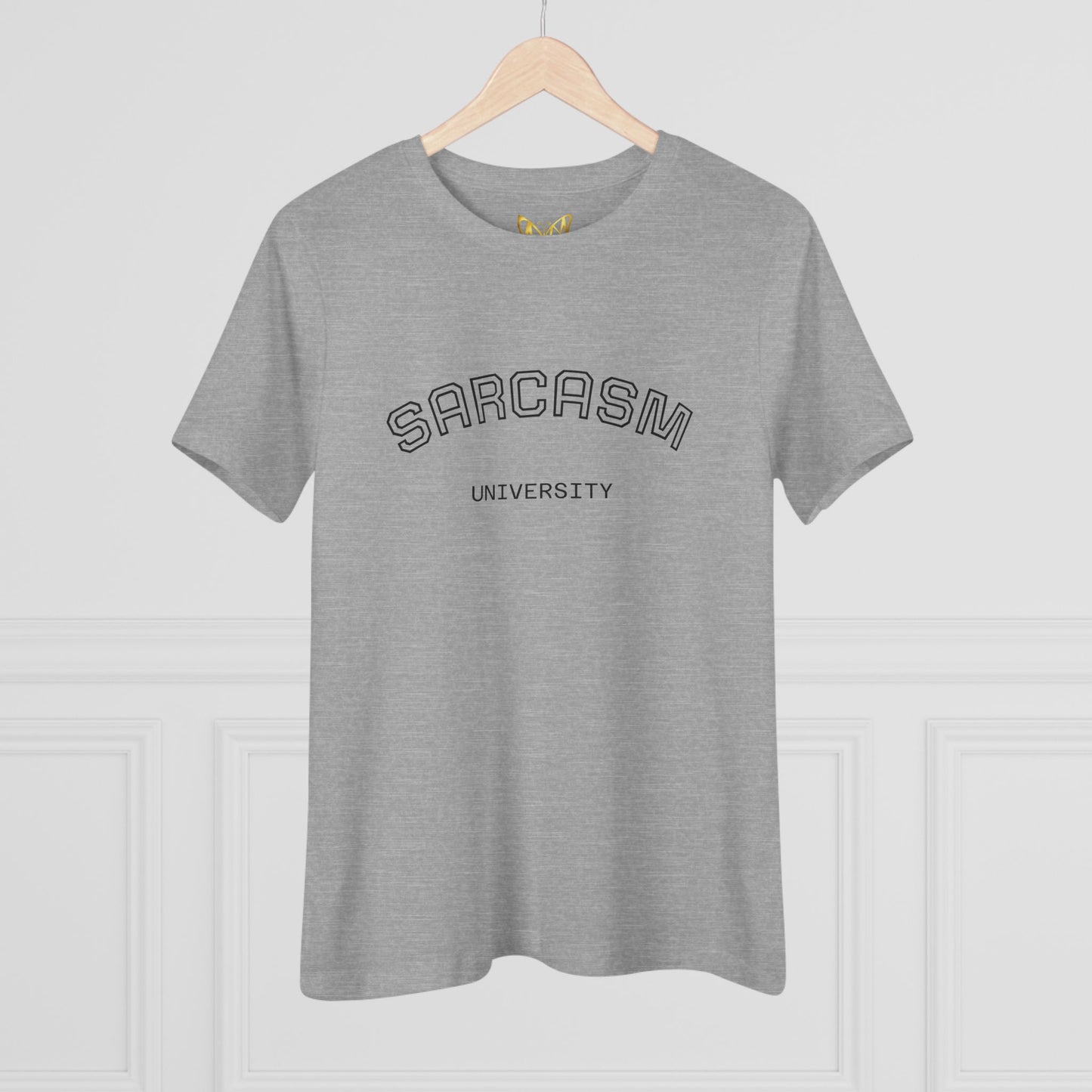 Sarcasm University Womens Tee — Funny Graphic Cotton T-Shirt
