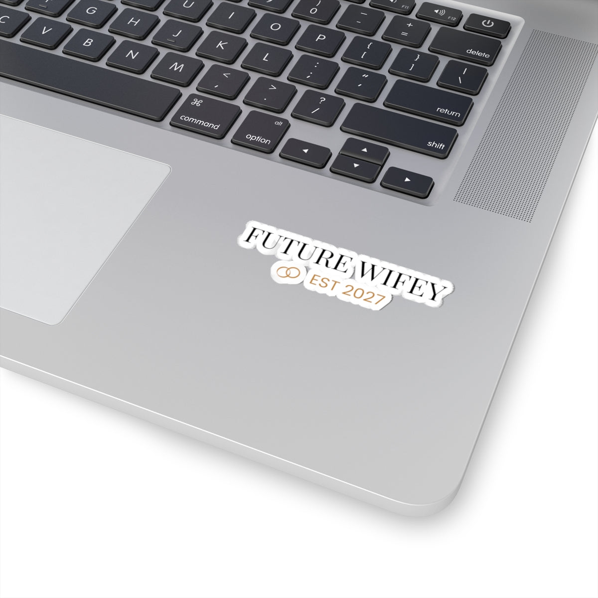 Future Wifey Est. 2027 Kiss-Cut Sticker — Bridal Bachelorette Laptop Decal