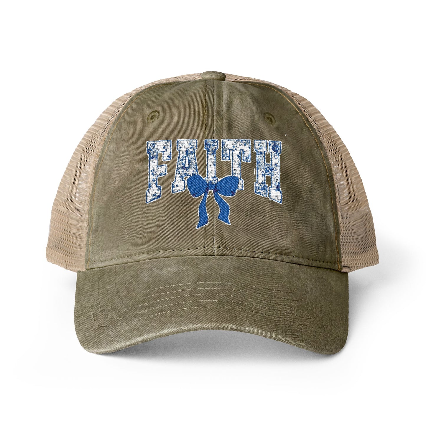 Women's Washed Mesh-Back Cap