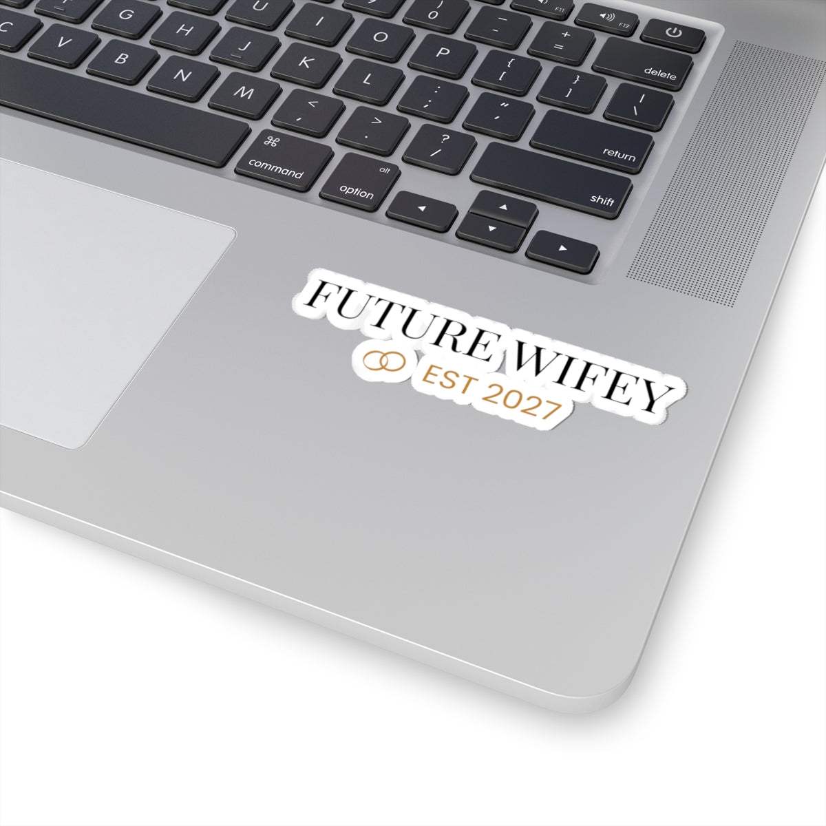 Future Wifey Est. 2027 Kiss-Cut Sticker — Bridal Bachelorette Laptop Decal