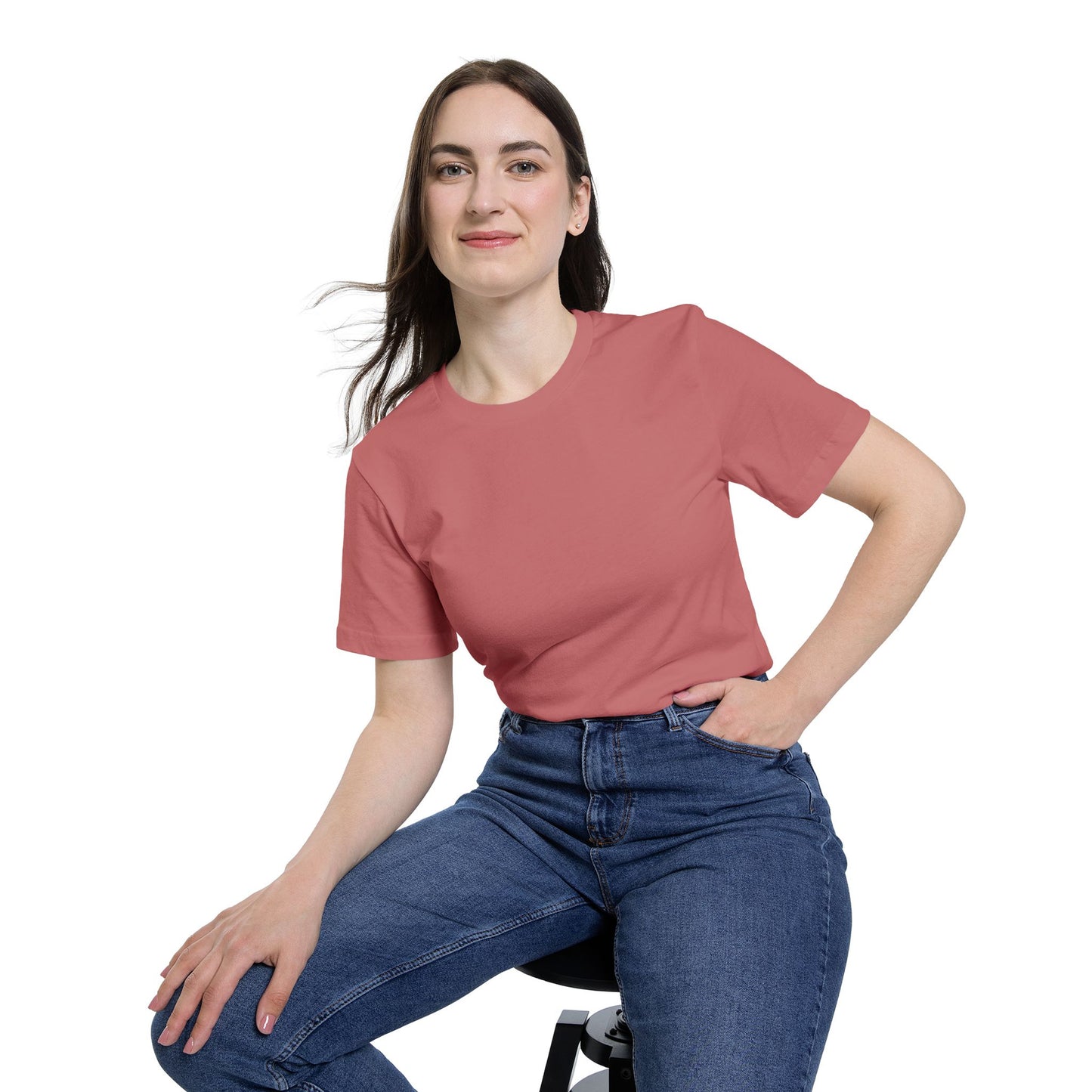 Shark Ocean Vertical Back-Print T-Shirt — Vintage Script Marine Design