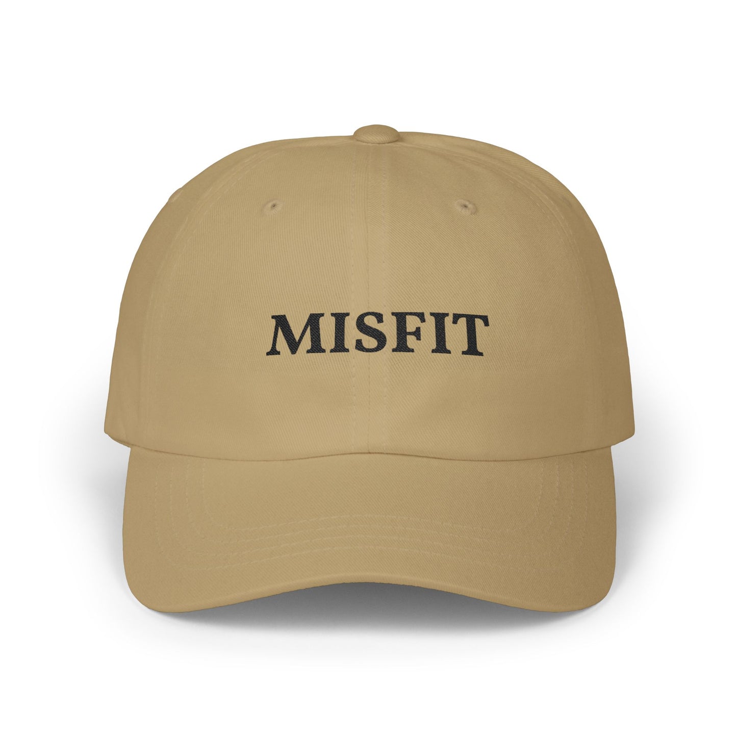 Misfit Dad Cap — Minimal Embroidered Baseball Hat