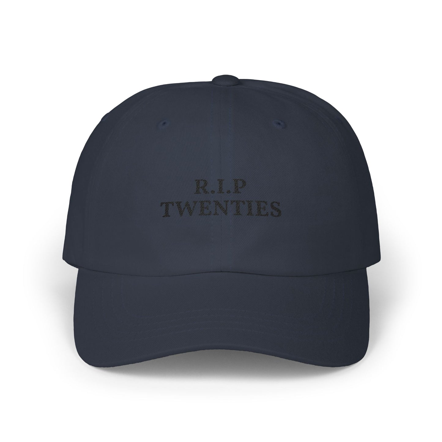 R.I.P. Twenties Dad Cap — Funny 20s Nostalgia Baseball Hat
