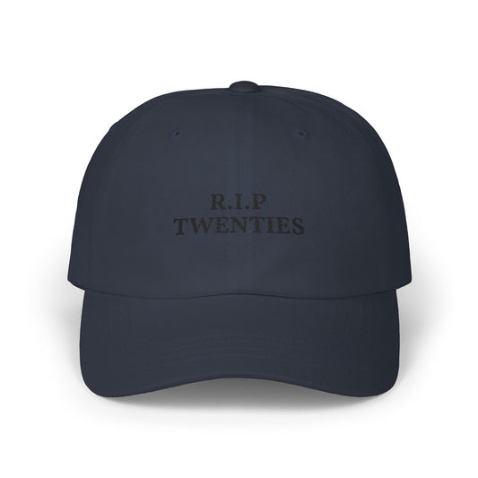 R.I.P. Twenties Dad Cap — Funny 20s Nostalgia Baseball Hat