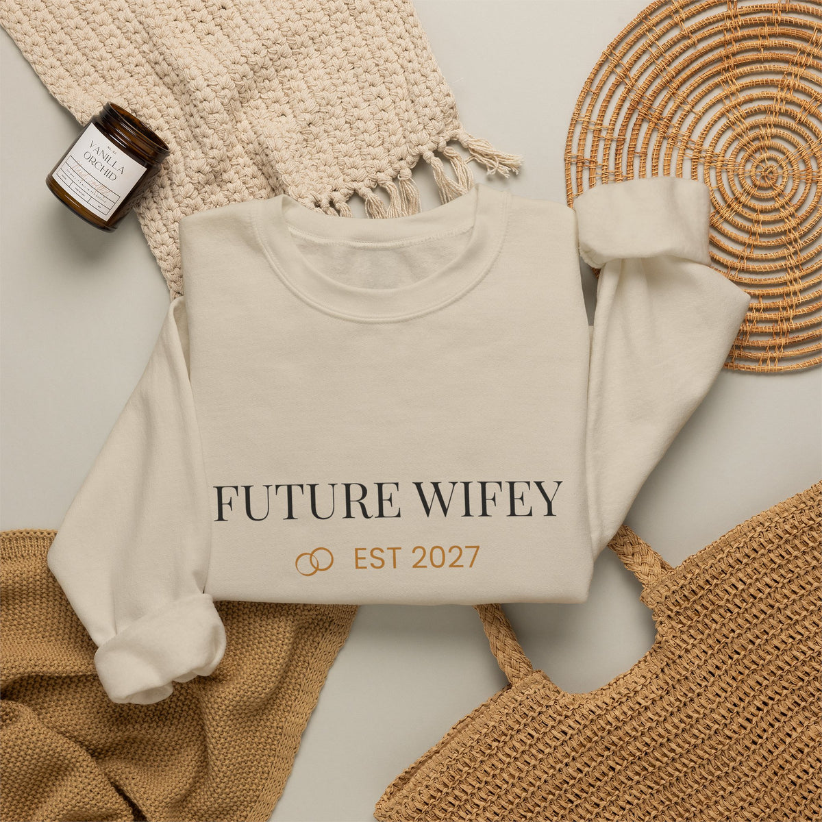 Future Wifey Sweatshirt - EST 2027 Engagement Gift Crewneck