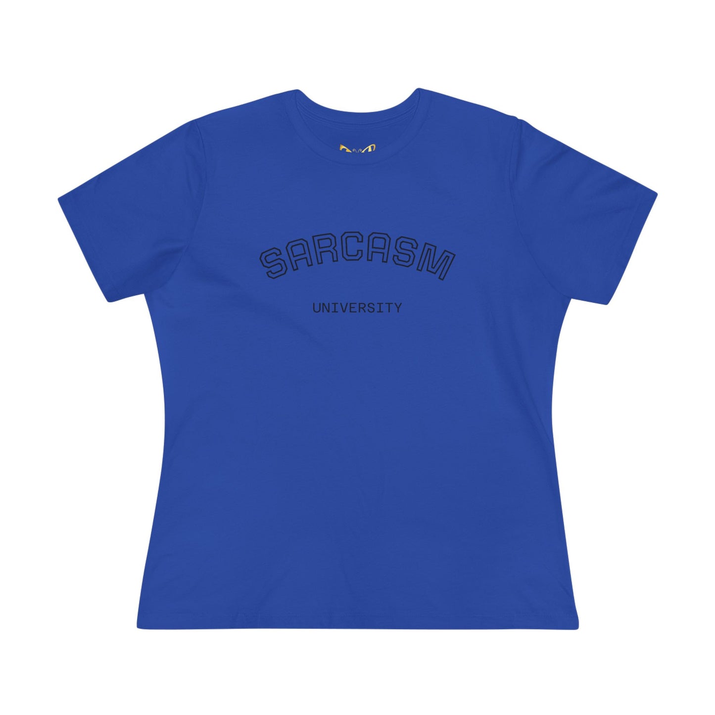 Sarcasm University Womens Tee — Funny Graphic Cotton T-Shirt