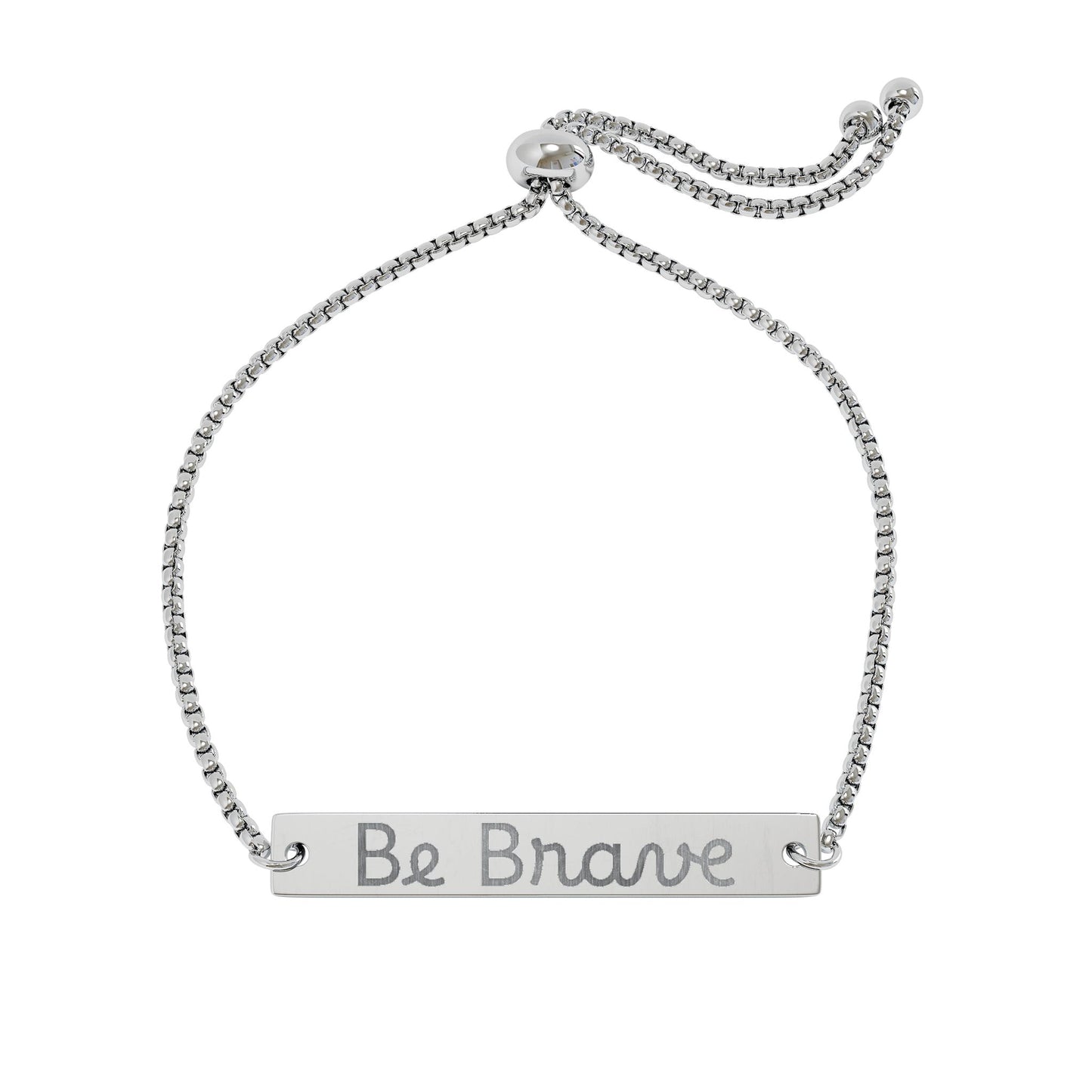 Adjustable Flat Bar Bracelet (Engraving)