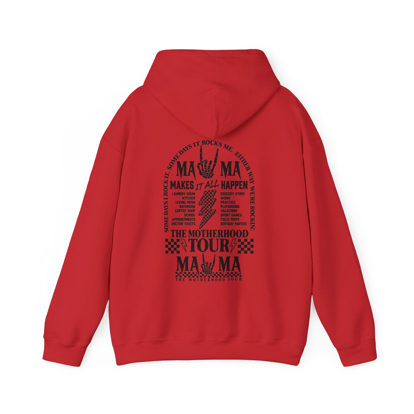 Mama Motherhood Tour Hoodie – Retro Rock Mom Graphic Hooded Sweatshirt